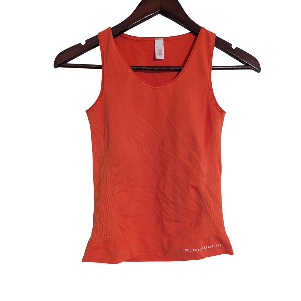Banana Republic Orange Tank Top Y2K Sporty Athletic Retro XS Lightweight